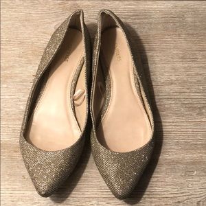Express flats...champagne glitter